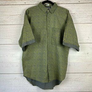 Jean Phillipe Large Gray Graphic SS Contrast Cuff